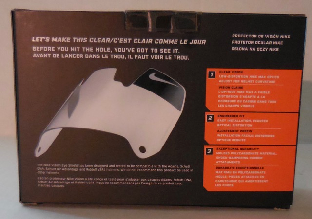 nike gridiron eye shield 2.0 with decals